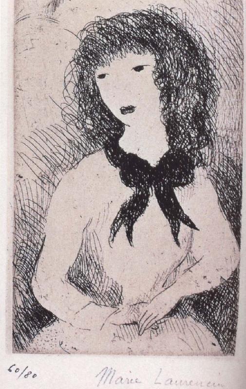 Marie Laurencin Femal wearing the hat china oil painting image